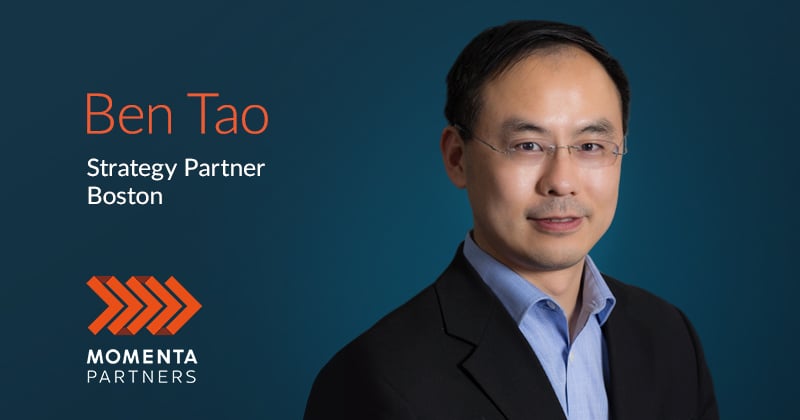 Momenta Partners Welcomes Ben Tao, former PTC executive, as Strategy Partner